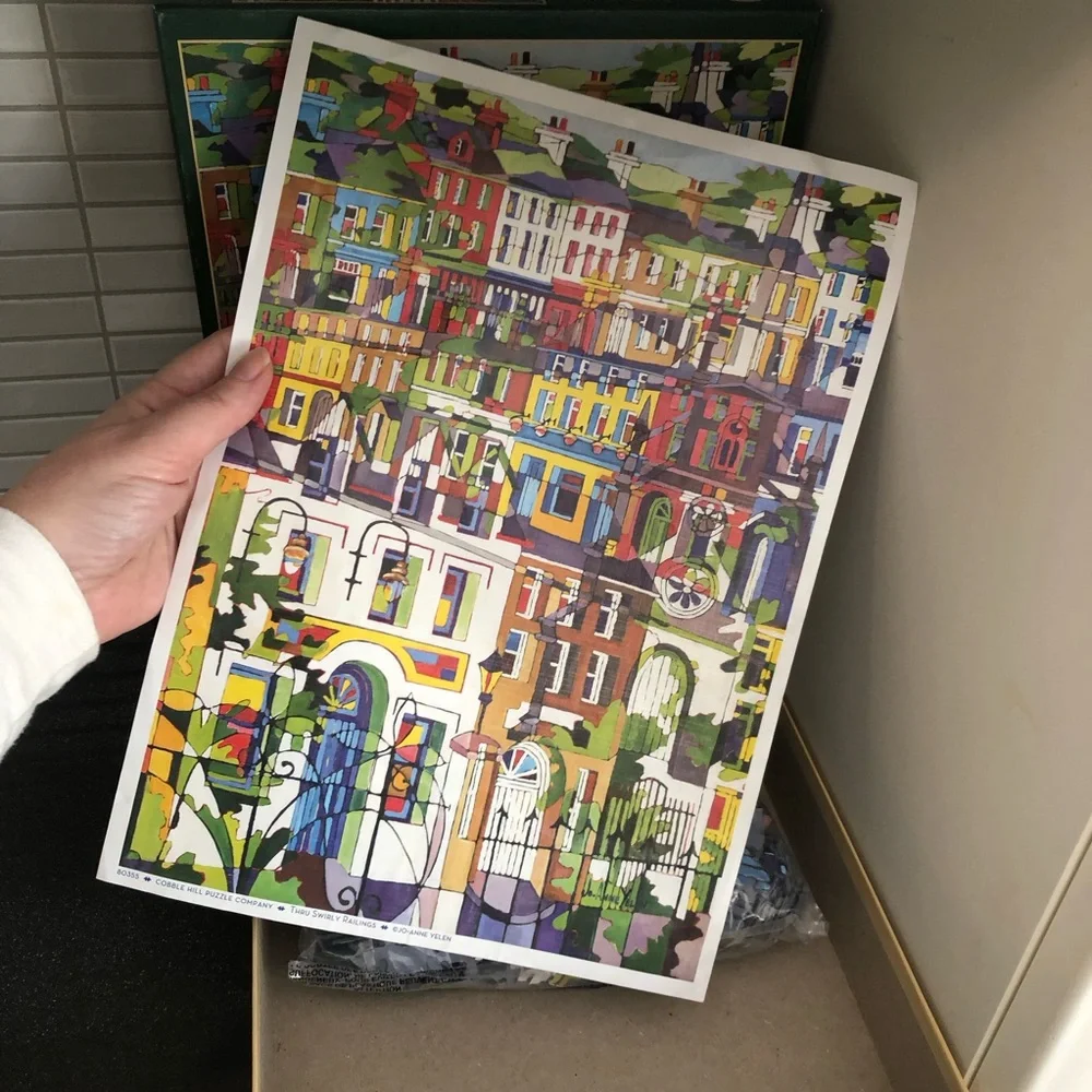 Cobble Hill Thru Swirly Railings 1000 piece puzzle - Picture 10 of 13
